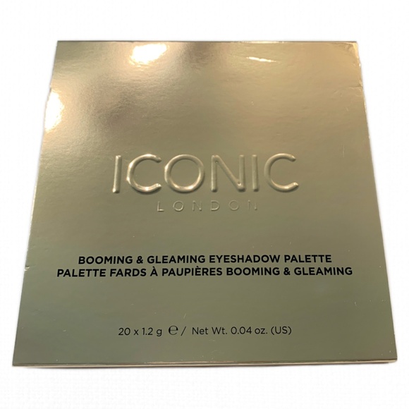 ICONIC LONDON Booming & Gleaming Eyeshadow Palette Full Size 20 Colors NEW - Picture 3 of 8